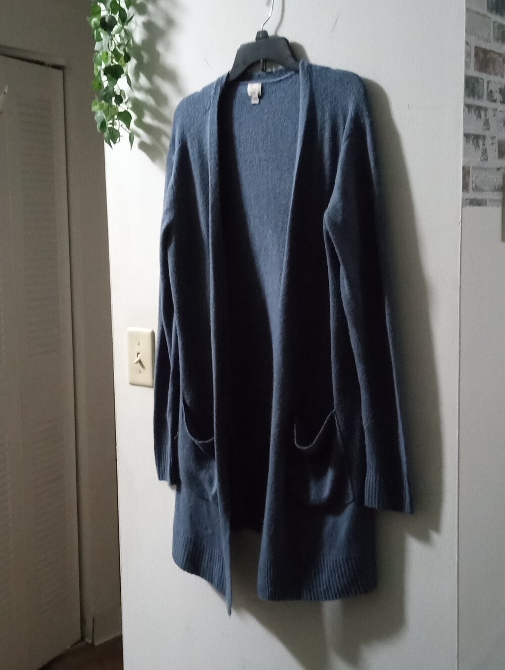 A New Day Blue Cardigan Sweater Size Medium